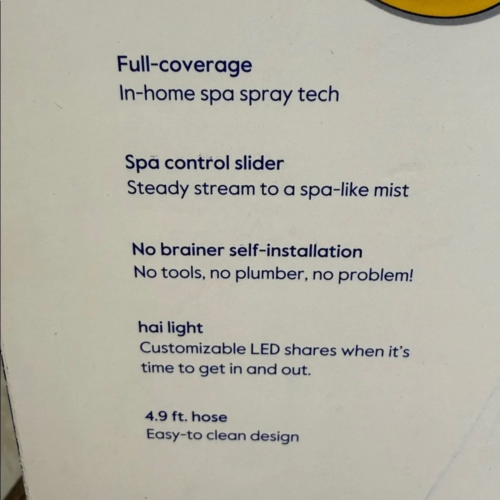 hai Smart shower head Bluetooth/adjustable pressure/hand held water saving head.